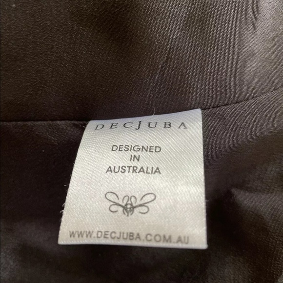 Ladies DECJUBA Black White Wool Blend Blazer Size 10 Zippered Pockets Lined - Picture 9 of 12